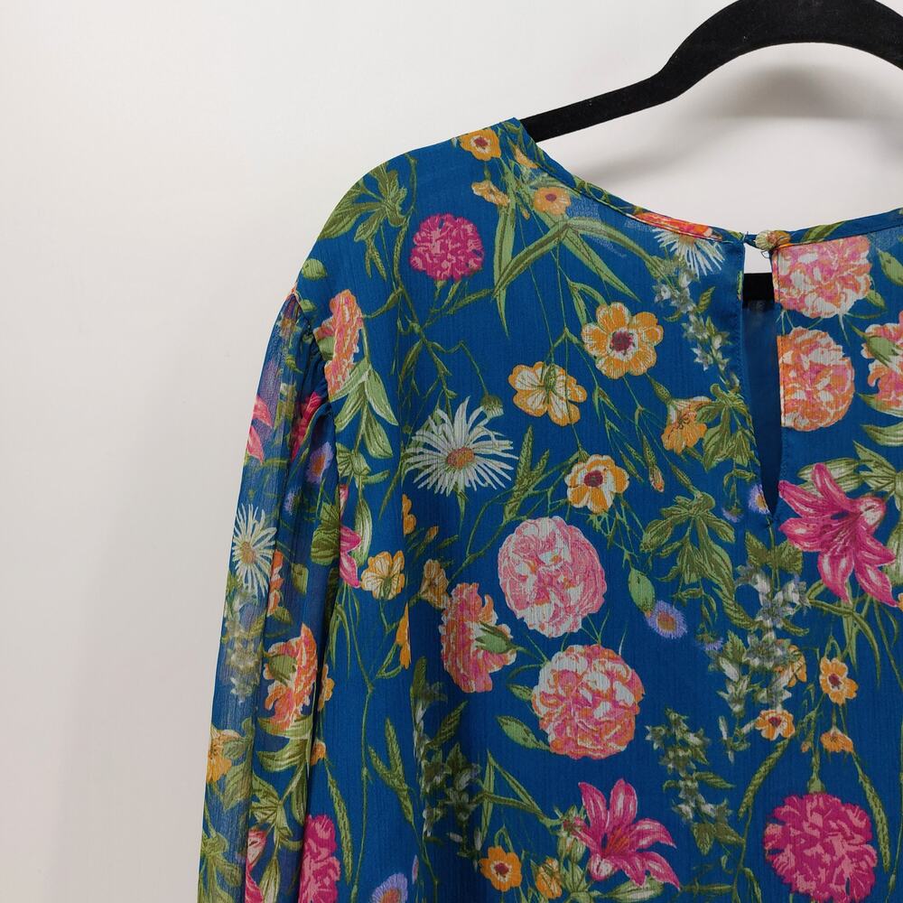 Terra & Sky Womens Floral Blouse 1X Spring Polyester Easter - Picture 11 of 14
